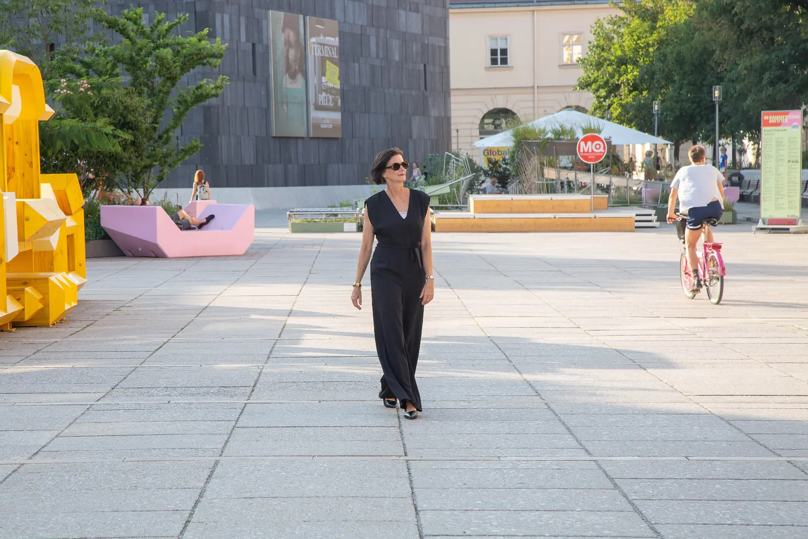 Sabine Bertassi im MuseumsQuartier Wien